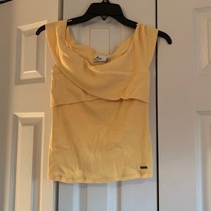Hollister yellow crop top